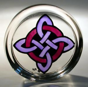 Celtic Cross and Circle Mauve
