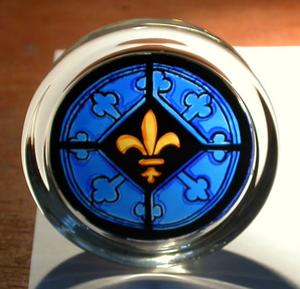 Fleur de Lys Blue